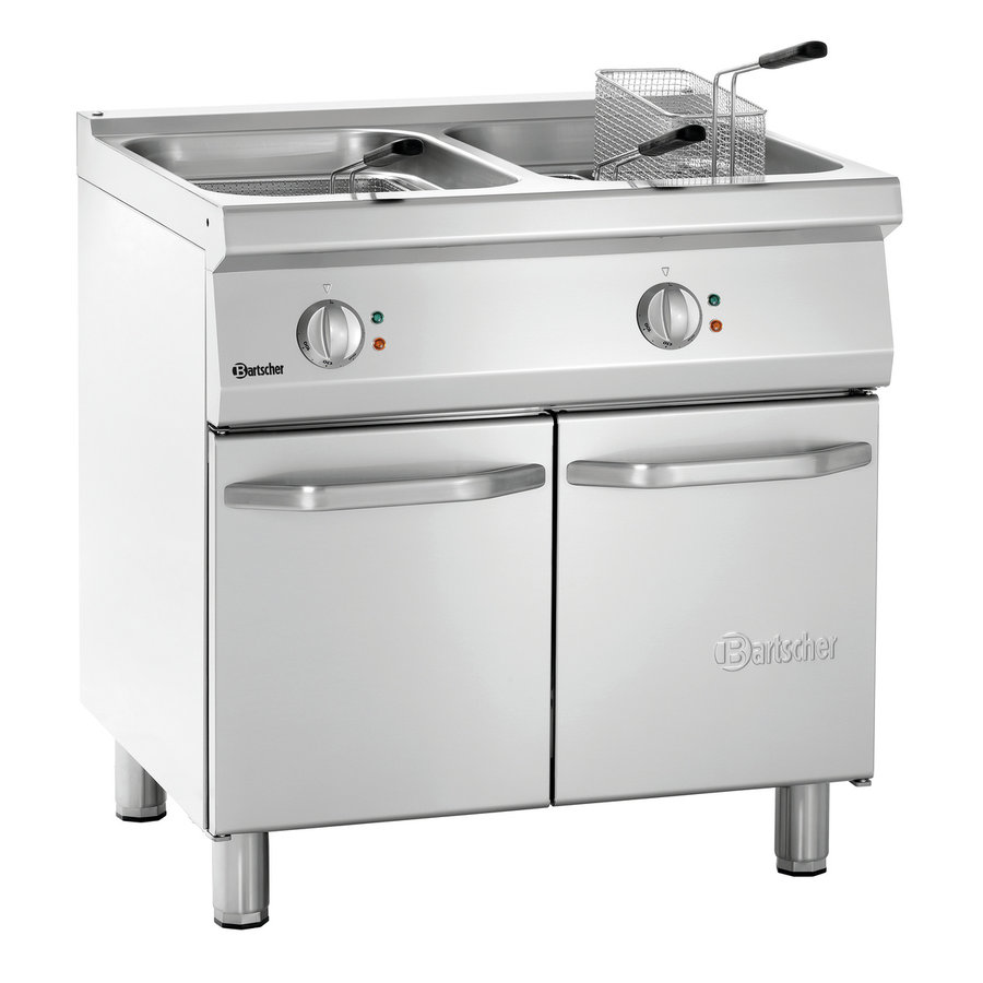 Fritteuse | 2 x 23 L | 30 kW | 80 x 70 x 85 cm