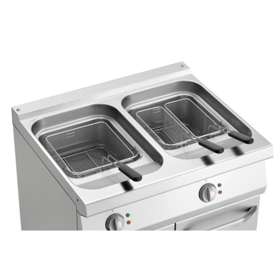 Fritteuse | 2 x 23 L | 30 kW | 80 x 70 x 85 cm