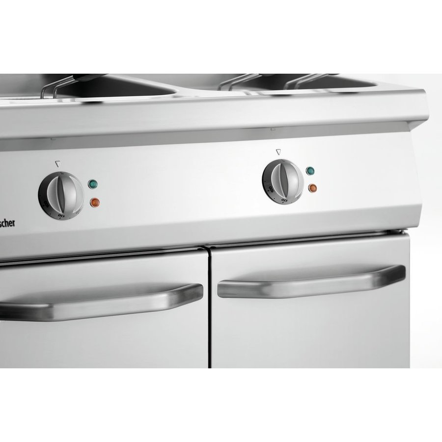Fritteuse | 2 x 23 L | 30 kW | 80 x 70 x 85 cm