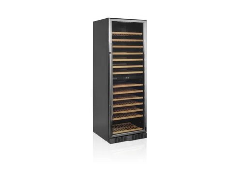  Tefcold Refroidisseur à vin | acier inoxydable | 250L | 163 bouteilles | 595 x 680 x 1760 mm 