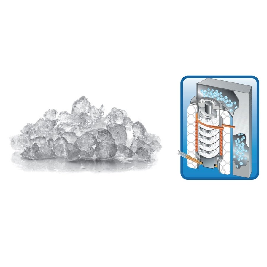 Machine à glace en flocons | Refroidi par eau | 73KG-24H | 626 x 529 x 791 mm