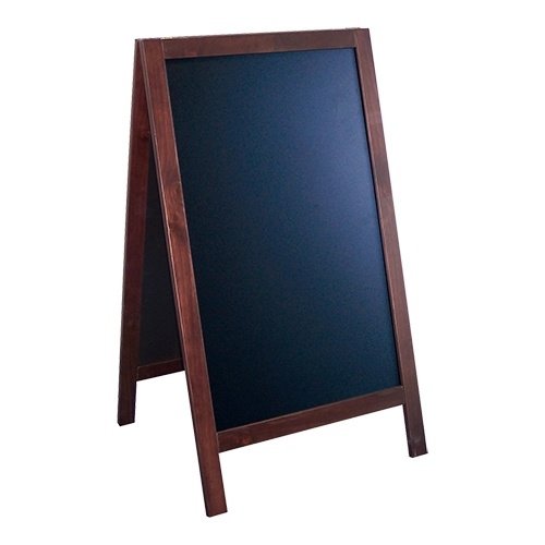  HorecaTraders Krijt Menu Stoepbord | Bruin | 8 kg | 135 x 75 x 75 cm 