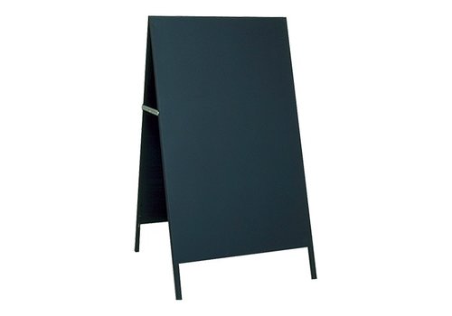  HorecaTraders Kreide-Menü-Bürgersteigschild | Schwarz | 12 kg | 117 x 62 x 81 cm 