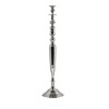 HorecaTraders Candlestick | Brass | Nickel plated | 80 cm