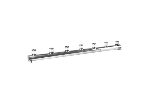  HorecaTraders Chandelier | 120 cm | acier inoxydable | 0,5 kg | 7 bougies 
