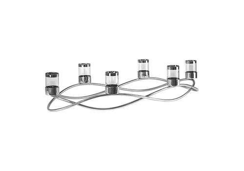  HorecaTraders Chandelier | 60 cm | acier inoxydable | 0,35 kg | 6 bougies 