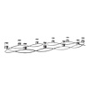Candlestick | stainless steel | 0.35KG | 10 candles | 120cm