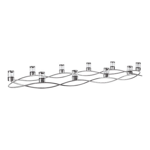  HorecaTraders Candlestick | Stainless steel | 0.35KG | 10 candles | 120cm 