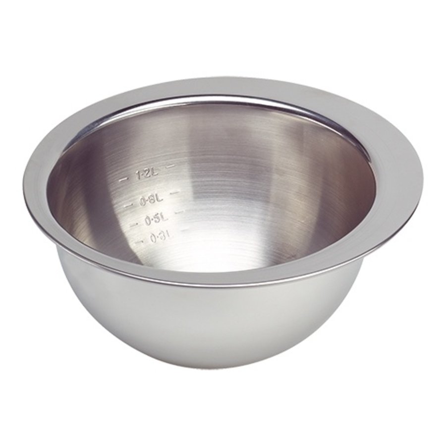 Mixing bowl | stainless steel | 1.2 L | Ø18 cm
