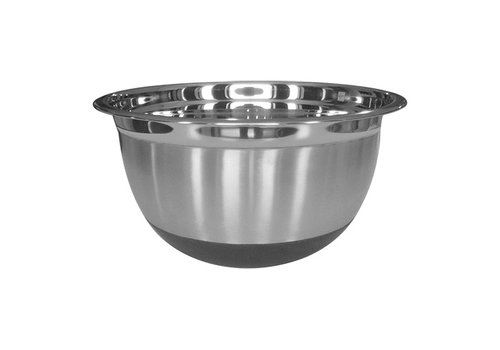 HorecaTraders Rührschüssel | Edelstahl | Rutschfest | 1,8 l | Ø20 x 9,7 cm 