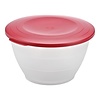 HorecaTraders Mixing bowl | Plastic | 2.5L | Lockable | Ø21.5 x 12.8 cm