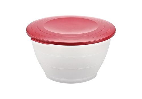  HorecaTraders Mixing bowl | Plastic | 6.5L | Lockable | Ø31.5 x 16.3cm 