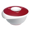 HorecaTraders Mixing bowl | Plastic | Anti-slip | Lockable | 3.5L | 14.5 x 28 x 27 cm