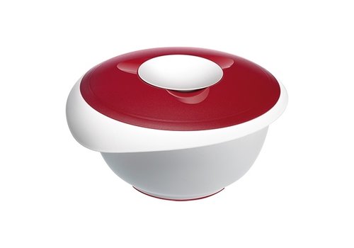  HorecaTraders Mixing bowl | Plastic | Anti-slip | Lockable | 3.5L | 14.5 x 28 x 27 cm 