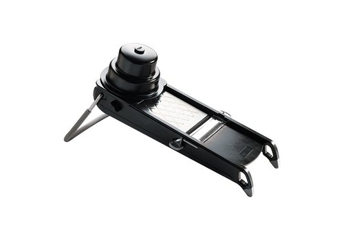  HorecaTraders Vegetable cutter | stainless steel | Mandolin | Black | 19.5 x 44.5 x 15cm 