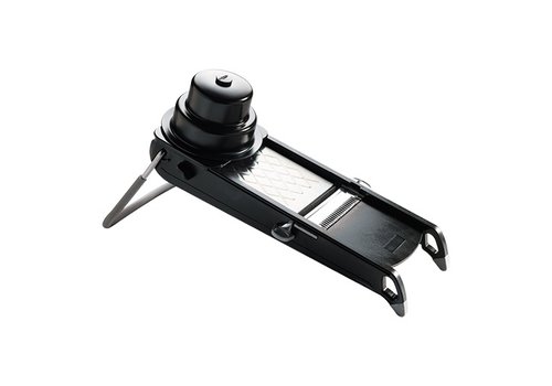  HorecaTraders Vegetable Slicer | Stainless Steel | Mandolin | Black | 19.5 x 44.5 x 15 cm 