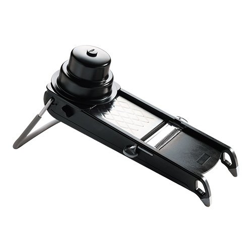  HorecaTraders Vegetable Slicer | Stainless Steel | Mandolin | Black | 19.5 x 44.5 x 15 cm 