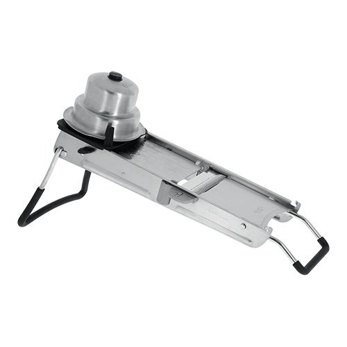  HorecaTraders Gemüseschneider | Edelstahl | Mandoline | 3-Klingen-Kämme 