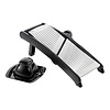 HorecaTraders Vegetable slicer | Stainless steel | Plastic | Mandolin | 37 x 17.5 x 18 cm