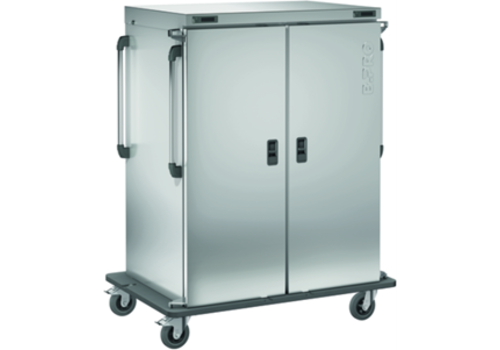  HorecaTraders Chariot de banquet | 2 portes | 18 x GN 2/1 | 1436 x 941 x 1795 mm 
