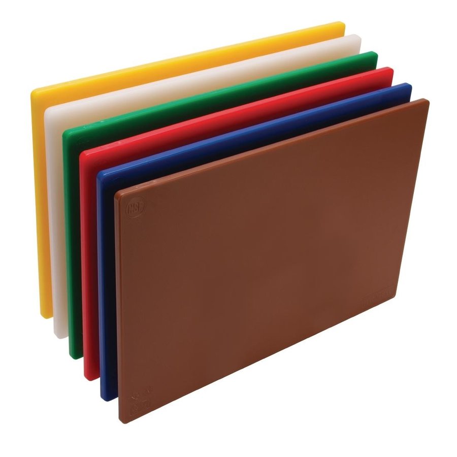Plastic cutting boards | 450x 300 x10mm | set of 6 colours