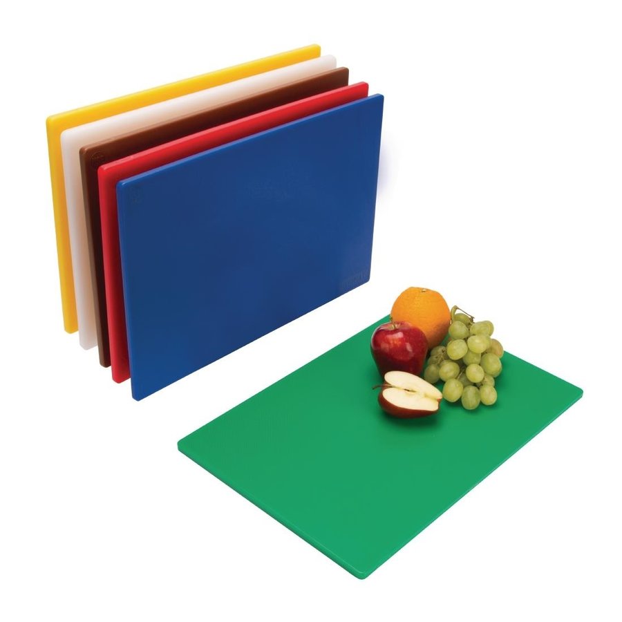Plastic cutting boards | 450x 300 x10mm | set of 6 colours
