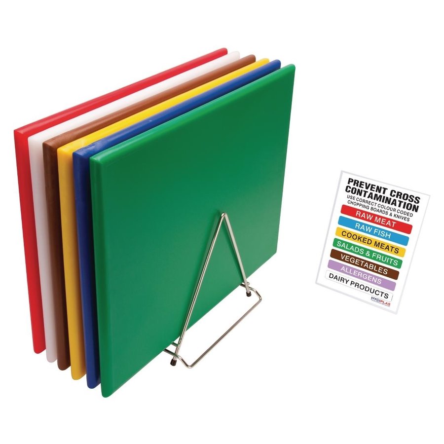 Planches à découper | Ensemble de 6 | Plastique | 610 x 455 x 25 mm