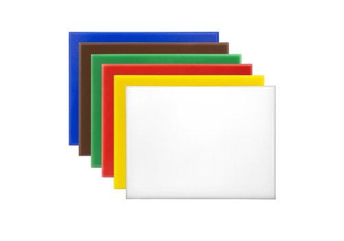  Hygiplas Planches à découper | Ensemble de 6 | Plastique | 300 x 225 x 12 mm 