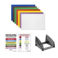 Planches à découper | 7-ensemble | Plastique | 450 x 300 x 10 mm