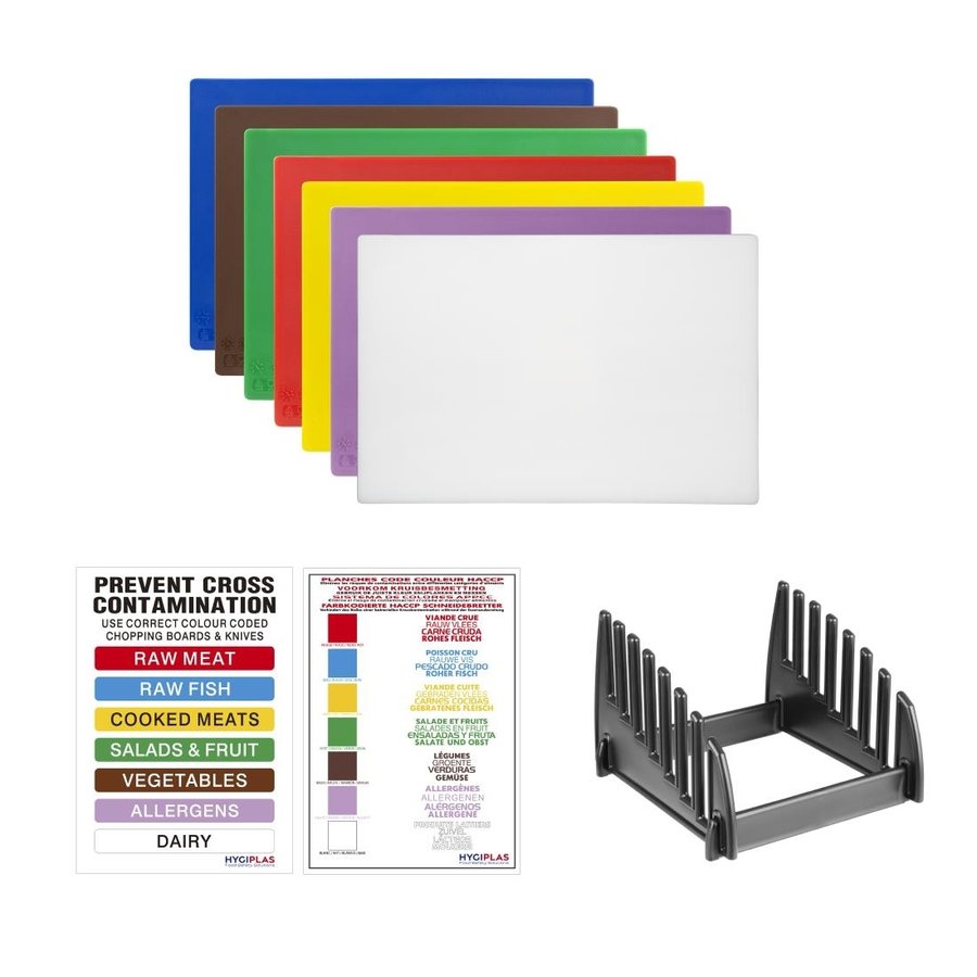 Cutting boards | 7-set | Plastic | 450 x 300 x 10 mm