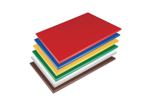  Hygiplas Planches à découper en plastique | Ensemble de 6 | Plastique | 10gr | 600 x 450 x 20 mm 