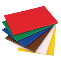 Planche à découper en plastique 450x300x12mm | 6 couleurs