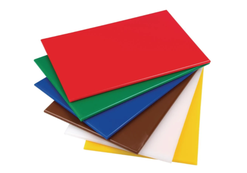  Hygiplas Planche à découper en plastique 450x300x12mm | 6 couleurs 