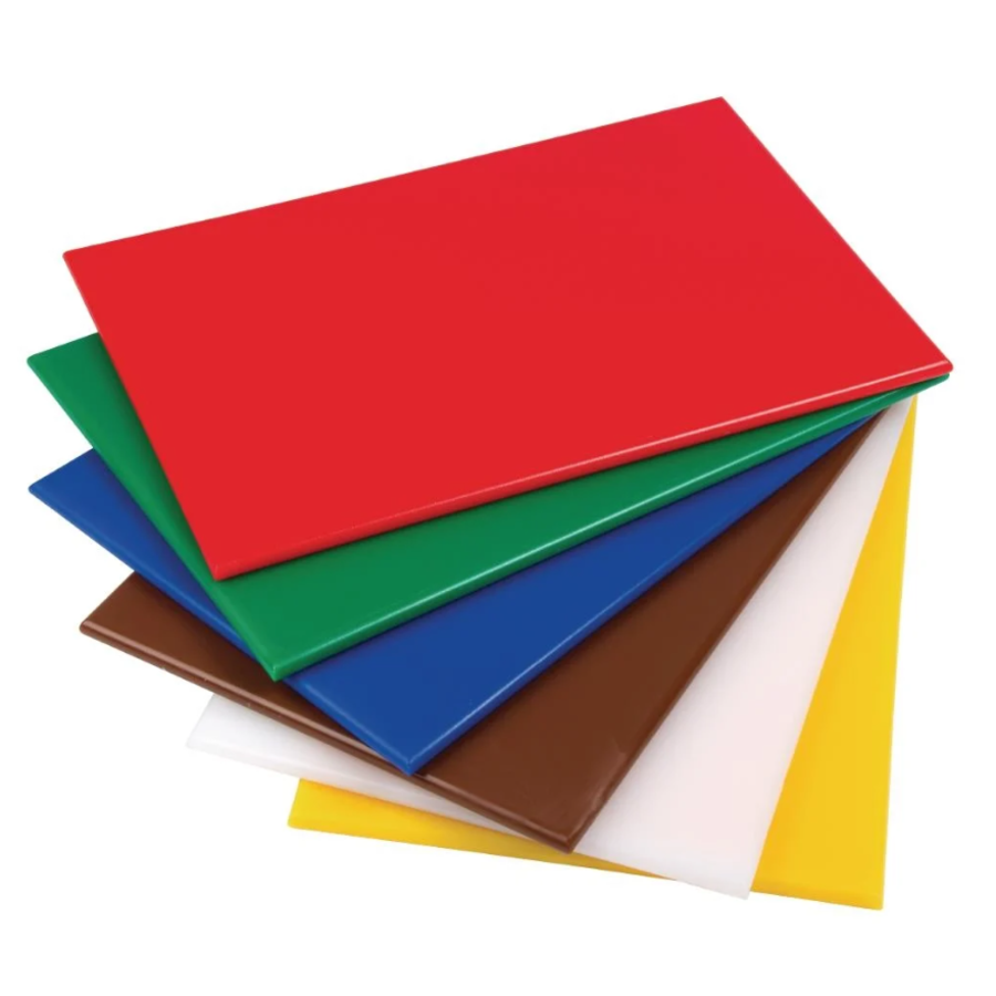 Planche à découper en plastique 450x300x12mm | 6 couleurs