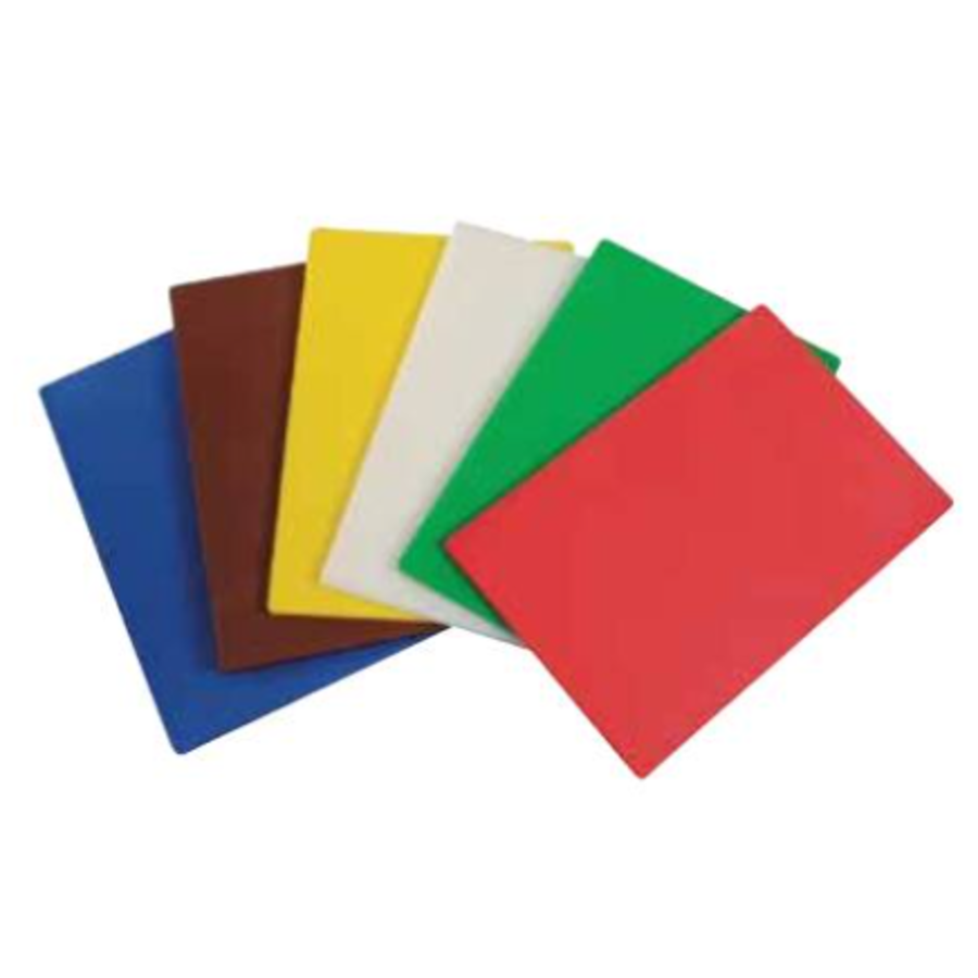 Planche à découper en plastique 450x300x12,5mm | 6 couleurs