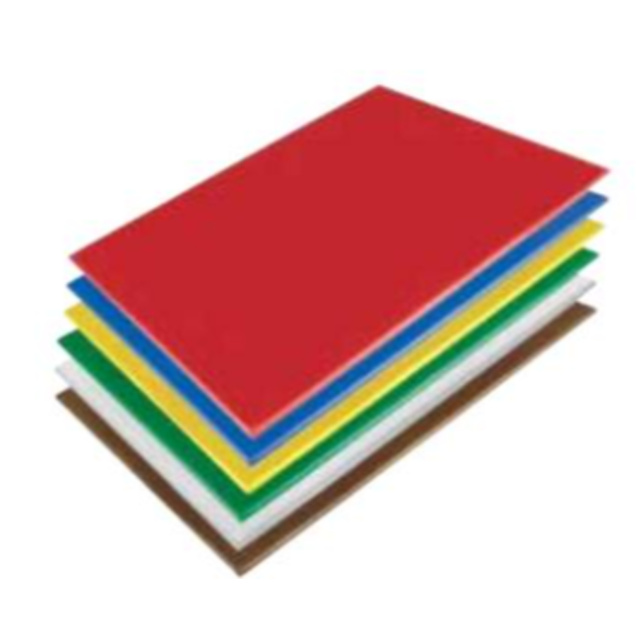 Planche à découper en plastique | 450 x 300 x 25 mm | 6 couleurs
