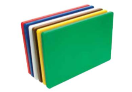  Hygiplas Planche à découper en plastique | 600 x 450 x 12,5 mm | 6 couleurs 