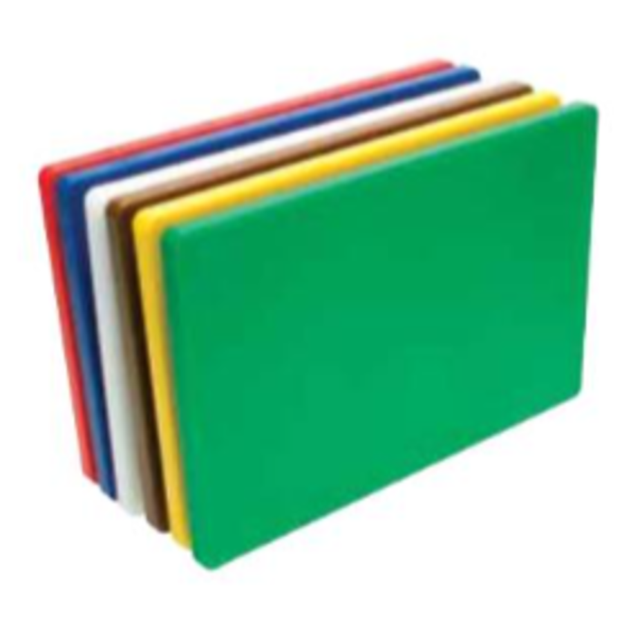 Planche à découper en plastique | 600 x 450 x 12,5 mm | 6 couleurs