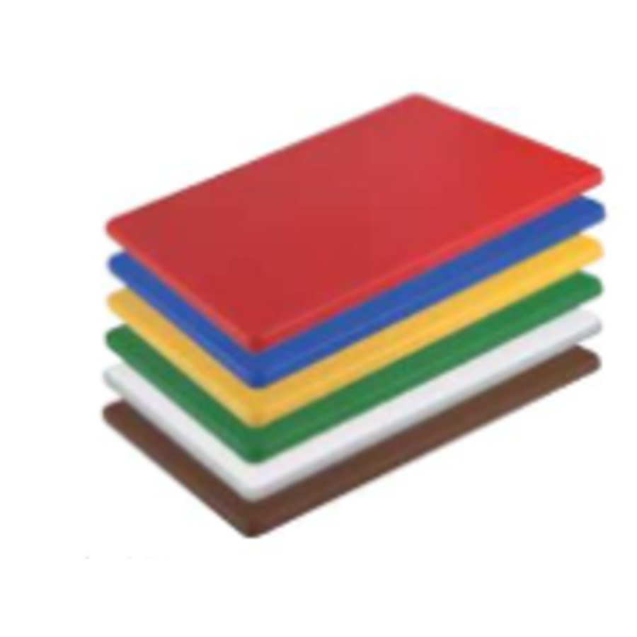 Planche à découper en plastique | 600 x 400 x 20 mm | 6 couleurs