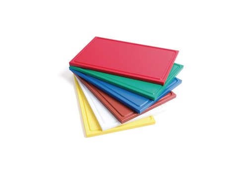  Gastro-M Planche à découper avec rainure pour le jus | 325x265x15mm | 6 couleurs 