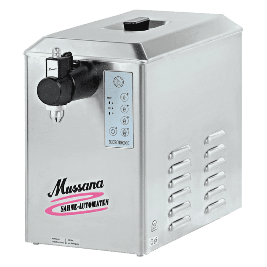 Slagroommachine Mussana  | 4 Liter boy | 270 x 440 x 470 mm