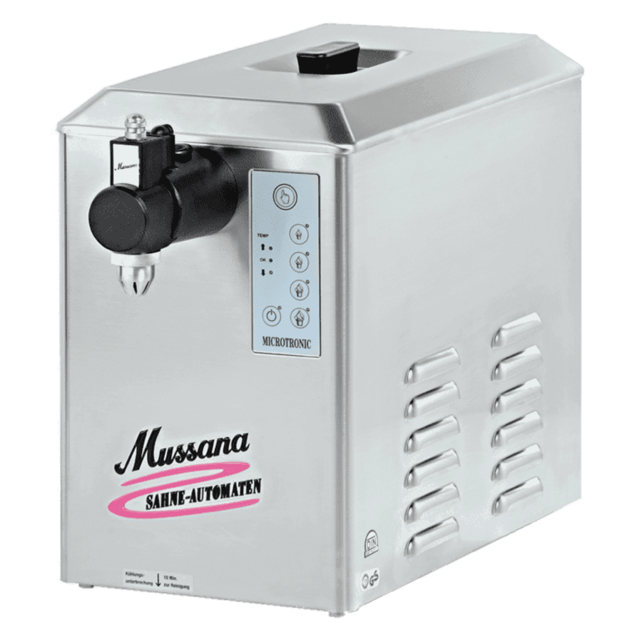 Whipped cream machine Mussana | 4 liter boy | 270x440x470mm