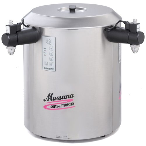  HorecaTraders Slagroommachine Mussana  | 2x6 Liter duo |  430 x 550 mm 