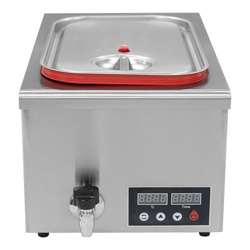  HorecaTraders Sous Vide Wasserbad | 700 W | 24L | 45-90°C | 62,5 x 36 x 30 cm 