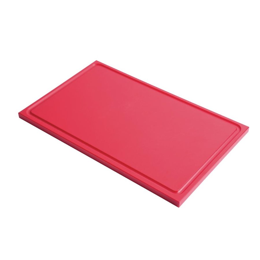 Cutting board with juice groove | 6 colours | 530 x 325 x 15 mm