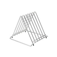 Plastic cutting board set with rack | 455 x 305 x 25 mm
