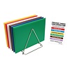 Hygiplas Plastic cutting board set with rack | 455 x 305 x 25 mm