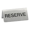 HorecaTraders Reserve table board | stainless steel | 4.5 x 10 x 5.7 cm