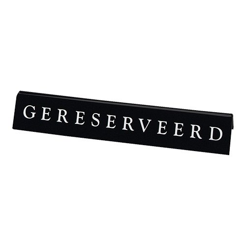  HorecaTraders Table Sign Reserved | Plastic | 5 x 20 x 4 cm 