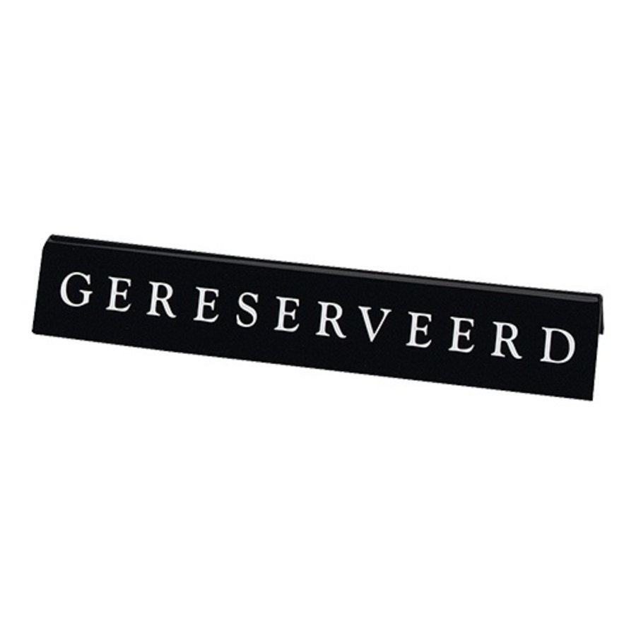Table Sign Reserved | Plastic | 5 x 20 x 4 cm
